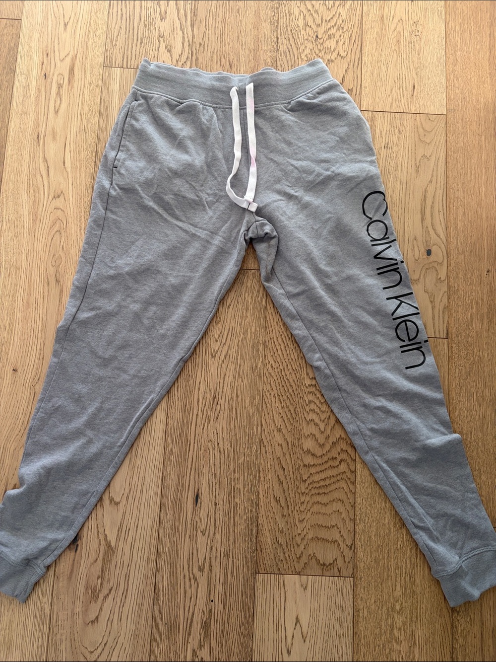 Calvin Klein Light Gray Logo Jogger Sweatpants